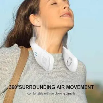 Portable Neck Fan for Hands-Free Cooling Relief