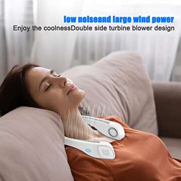 Portable Neck Fan for Hands-Free Cooling Relief