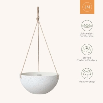 LA Jolie Muse Hanging Planters - 10 inch Garden Pots