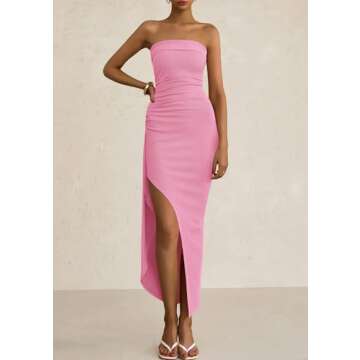 Elegant PRETTYGARDEN Women's Off Shoulder Bodycon Dress