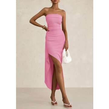 Elegant PRETTYGARDEN Women's Off Shoulder Bodycon Dress