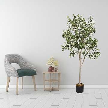 Azoco 5ft Olive Tree - Perfect Faux Indoor Decor