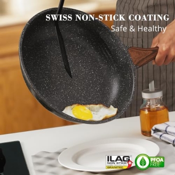 SENSARTE Nonstick Frying Pan - Swiss Granite Kitchen Essential