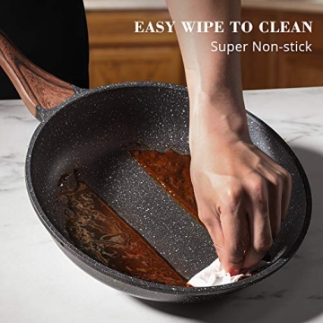 SENSARTE Nonstick Frying Pan - Swiss Granite Kitchen Essential