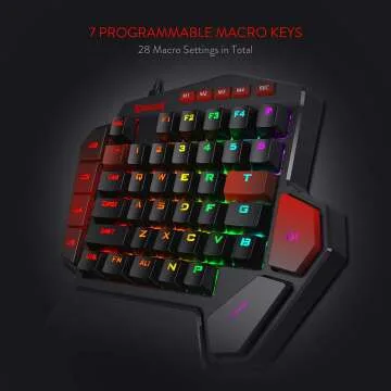 Redragon K585 One-Handed RGB Gaming Keyboard