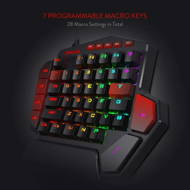 Redragon K585 One-Handed RGB Gaming Keyboard
