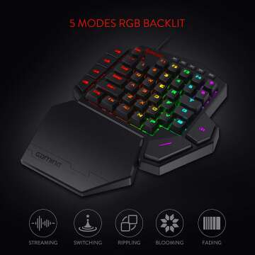 Redragon K585 One-Handed RGB Gaming Keyboard