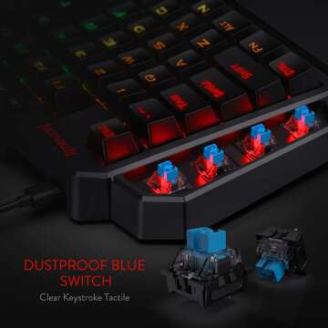 Redragon K585 One-Handed RGB Gaming Keyboard