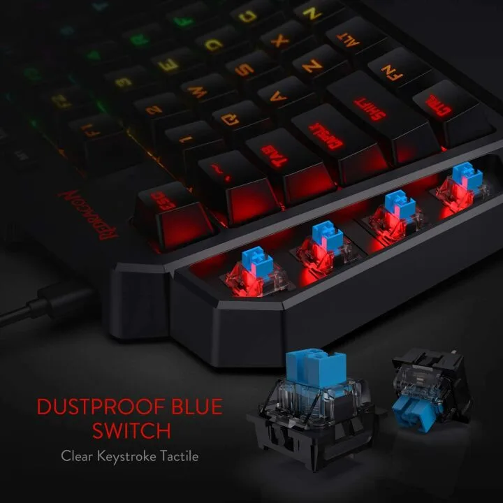 Redragon K585 One-Handed RGB Gaming Keyboard