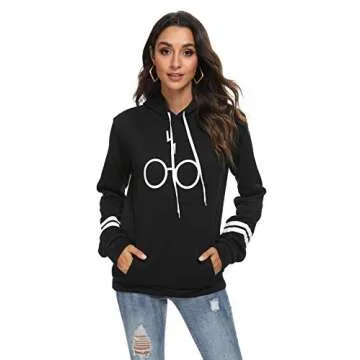 RGOSME Sweatshirts for Women Juniors Teens Aesthetic Potter Hoodies for Girls (Black,L)