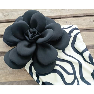 Elegant SPORLIKE One Piece Swimsuit with 3D Flower Detail