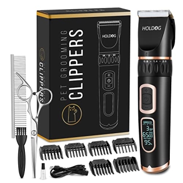 Heavy Duty Low Noise Pet Grooming Clipper 3-Speed - Titanium-Ceramic Blade