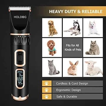 Heavy Duty Low Noise Pet Grooming Clipper 3-Speed