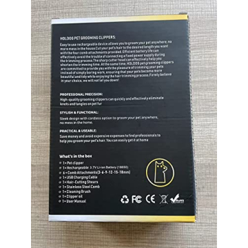 Heavy Duty Low Noise Pet Grooming Clipper 3-Speed