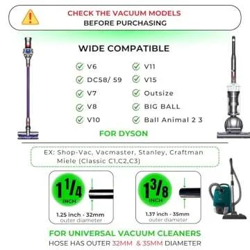 Dog Grooming Brush & Vacuum Hose for Dyson V6-V15