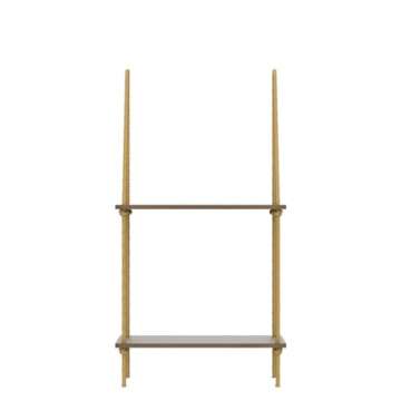 BAMFOX Hanging Wall Shelves,Swing Rope Floating Shelf,2 Tier Bamboo Hanging Storage Shelves for Living Room/Bedroom/Bathroom and Kitchen