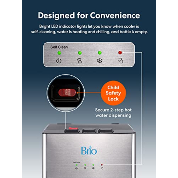 Brio Self-Cleaning Water Cooler 3-Temp Bottom Load Limited