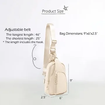 ODODOS Daily Sling Bag for Casual Travel & Hiking