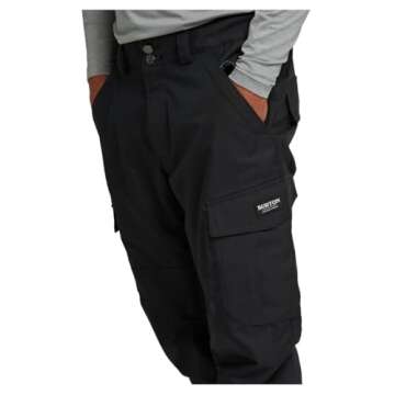 Burton Men's Cargo Snow Pant Regular Fit - Tall, True Black W19, XX-Large