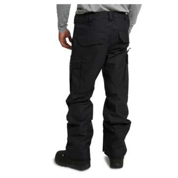Burton Men's Cargo Snow Pant Regular Fit - Tall, True Black W19, XX-Large