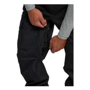 Burton Men's Cargo Snow Pant Regular Fit - Tall, True Black W19, XX-Large