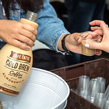 Califia Farms Café Latte Cold Brew Coffee with Almondmilk, 48 Oz (Pack of 8) | Dairy Free | Plant Based | Nut Milk | Vegan | Non-GMO