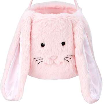 Plush Easter Bunny Basket for Memorable Celebrations