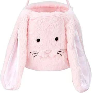 Plush Easter Bunny Basket for Memorable Celebrations