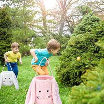 Plush Easter Bunny Basket for Memorable Celebrations