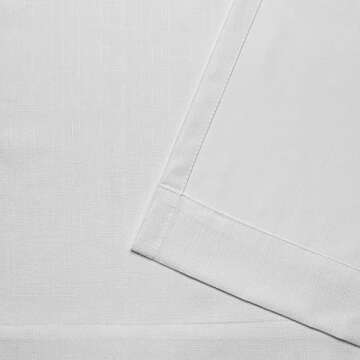 Exclusive Home Loha Linen Grommet Top Curtain Panel Pair, 54"x96", Winter White