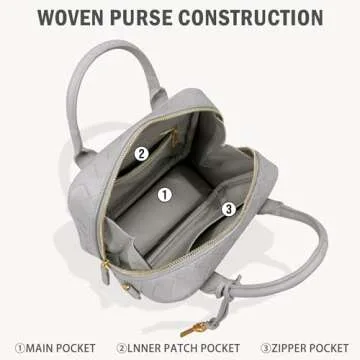 GASSDA Woven Bag - Stylish Multi-Functional Handbag for Women