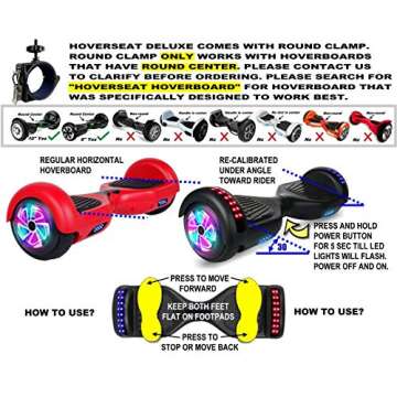 HoverSeat Deluxe for Hoverboard - Fun Seating Attachment