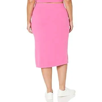 Omari Cozy Sweater Skirt for Effortless Style in Pink