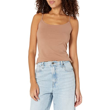 GAP Women's Fitted Cami Top, Warm Beige - Stylish Versatility