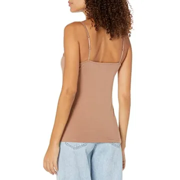 GAP Women's Fitted Cami Top, Warm Beige - Stylish Versatility