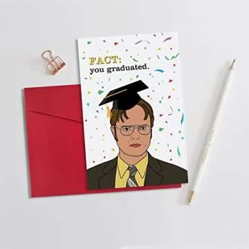 Funny Graduation Card For Him Her from The Office