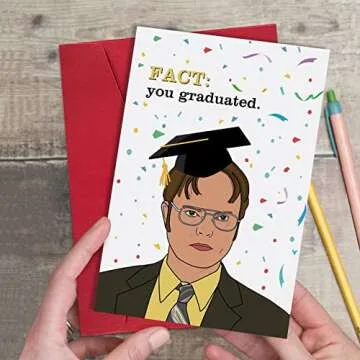 Funny Graduation Card For Him Her from The Office