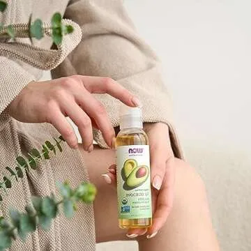 NOW Foods Organic Avocado Oil 100% Pure 4-Ounce Moisturizer