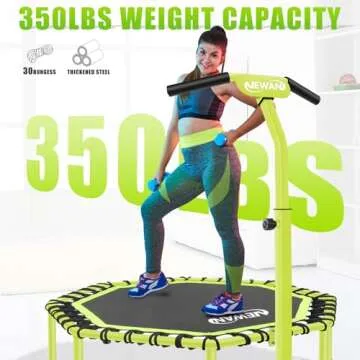 Newan 48" Fitness Trampoline for Safe Home Workouts