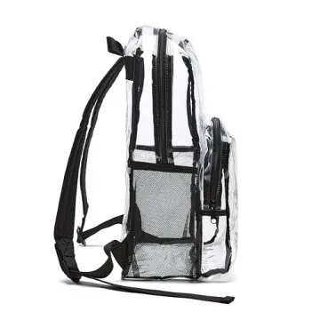 Amazon Basics Transparent School Backpack - Durable and Stylish