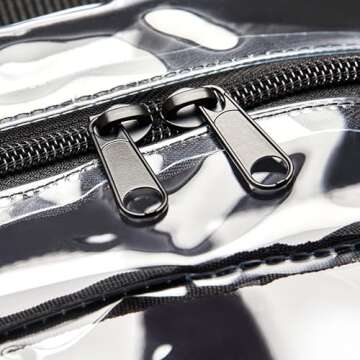 Amazon Basics Transparent School Backpack - Durable and Stylish