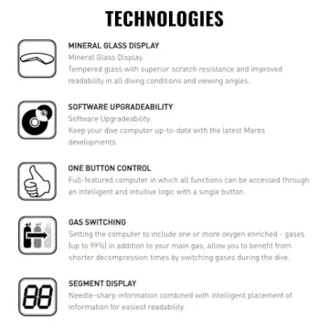 Mares Puck Pro+ Dive Computer | Ultra Flat, Easy Control