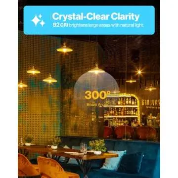 Sunco 10 Pack 60W Vintage LED Edison Bulbs Equivalent 8.5W CRI92 800 Lumens, Dimmable ST64 Filament 4000K Cool White E26 Medium Base Light Bulbs High Brightness Clear Glass Waterproof UL