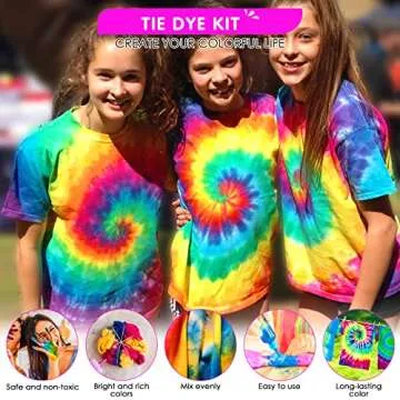 HTVRONT Tie Dye Kit - 32 Vibrant Colors for All Ages