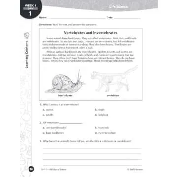 180 Days Science Workbook for 4th Graders - Engage & Learn