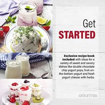 Gourmia Digital Yogurt Maker with 7 Glass Jars - Easy & Healthy Homemade Yogurt