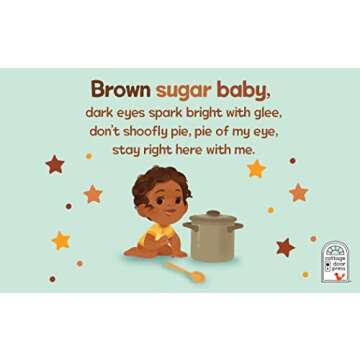 Brown Sugar Baby Board Book - Beautiful Story for Mothers and Newborns, Ages 0-3