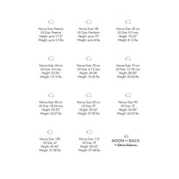 Moon and Back by Hanna Andersson Baby Boys' and Girls' 2-Pack One-Piece Organic Cotton Short Sleeve Romper