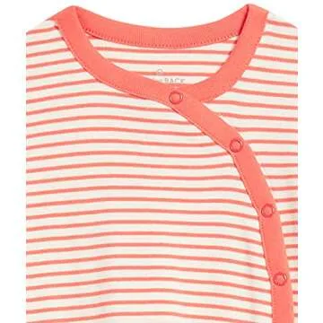 Moon and Back by Hanna Andersson Baby Boys' and Girls' 2-Pack One-Piece Organic Cotton Short Sleeve Romper