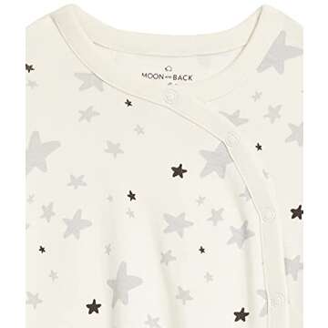 Moon and Back by Hanna Andersson Baby Boys' and Girls' 2-Pack One-Piece Organic Cotton Short Sleeve Romper